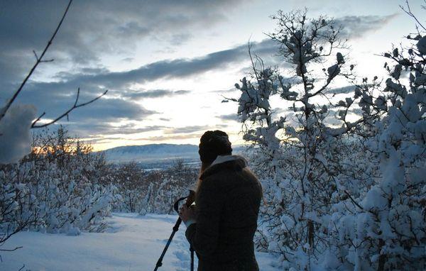 SNOWSHOEING @Horsetail Falls