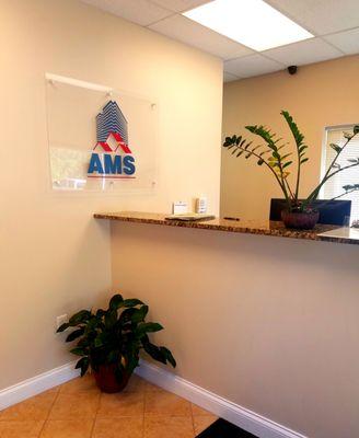 AMS Lake Wylie reception area.