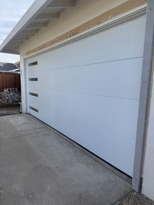 Modern garage door