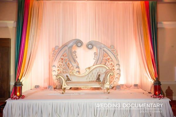 Reception Stage Decor by Prime Party Rentals