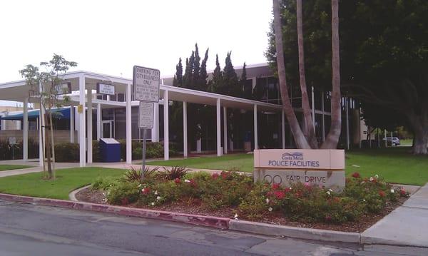 entrance to the holding facility from parking lot