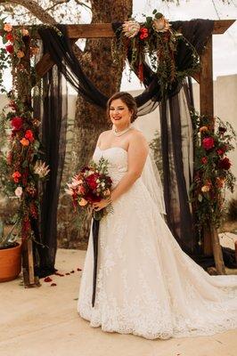 Here's me in my dress on the big day! 12/1/18. Photography by the lovely Carmela Joy.