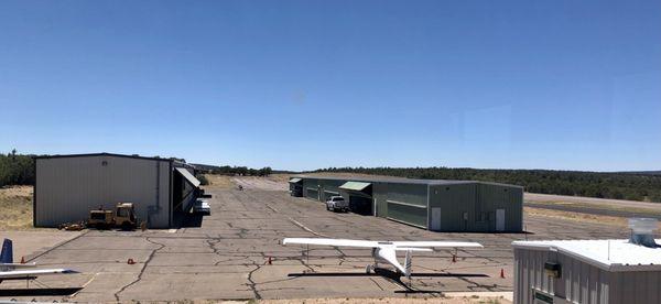 Payson Municipal Airport view from Crosswinds Restaurant