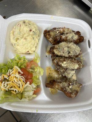 Garlic Parmesan wings