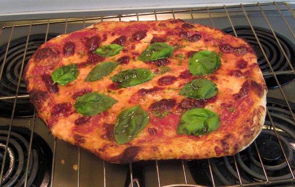 A Pizza I Made With the Fresh Leaves from a Basil Plant I Bought at this Winn-Dixie