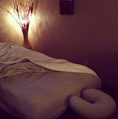 The massage room. The table was warmed to the perfect temperature. Great ambiance.