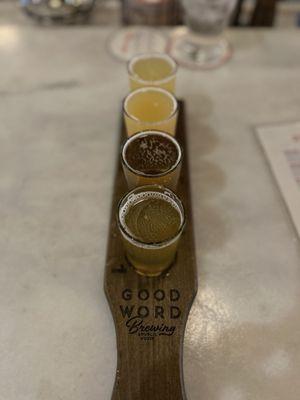 Beer flight for $11