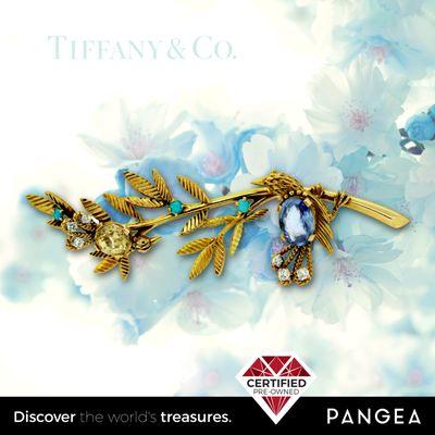 Tiffany & Co. birds on a branch pin