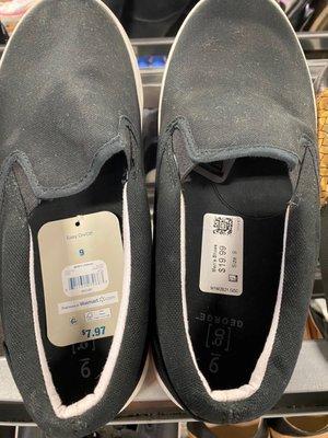 Price gouged shoes from walmart