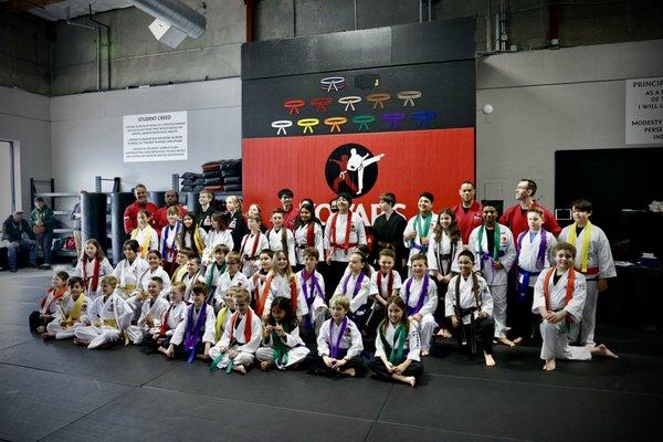 Class Belt Promotion Photo.