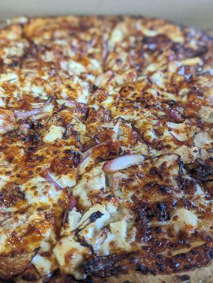 Large BBQ specialty pizza