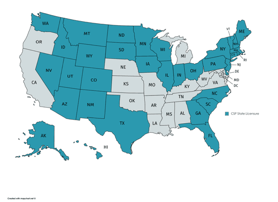 Community Specialty Pharmacy is licensed in 35 states!