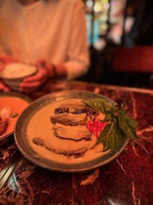 Stewed beef Green Curry