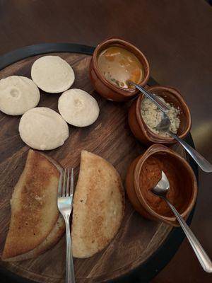 Idli chutney dosa