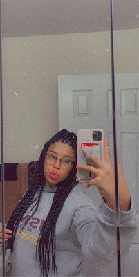 Box braids light weight(good for military regulations!)