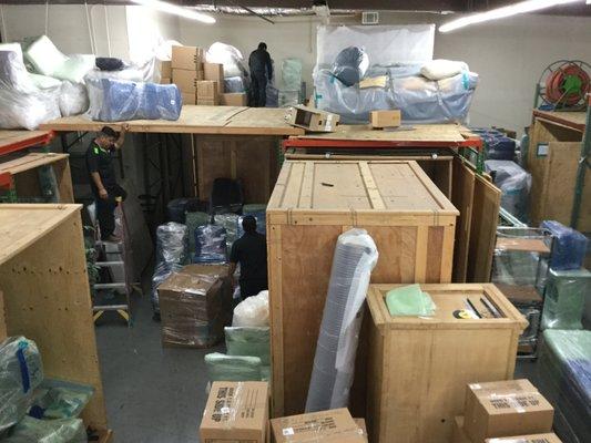 Our 5000 sq. ft. warehouse allows us to store your possessions and contents under climate control and security. We are fully insured also.