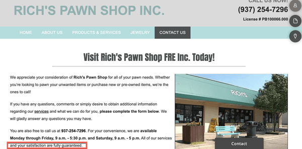 Rich's Pawn Shop