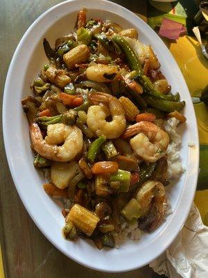 Shrimp Stir fry... sooo good.. will be back again