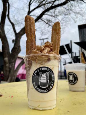 Cinnamon Toast Crunch churro sundae