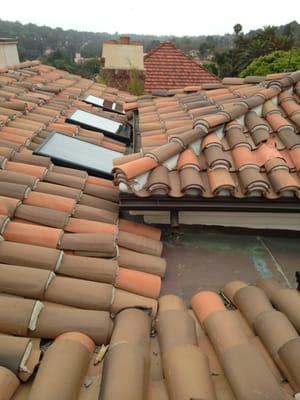 We clean skylights and solar panels.