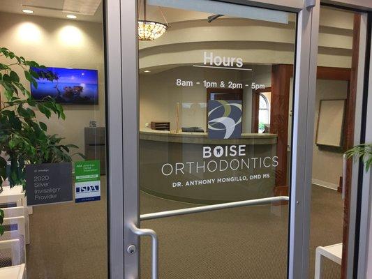 Entrance to Boise Orthodontics' Lobby