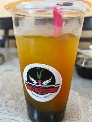 I 29. Mango Peach Iced Mixed Tea Deli