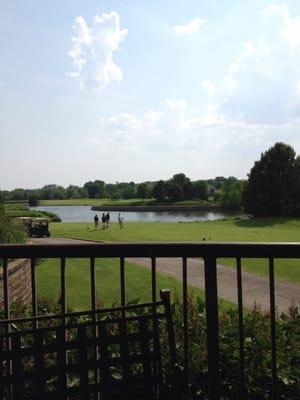 View of back 9 from the bar.