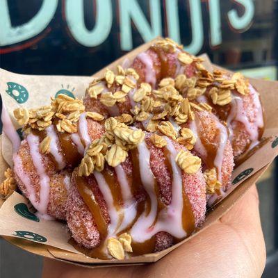 Berry Cobbler Mini Donuts