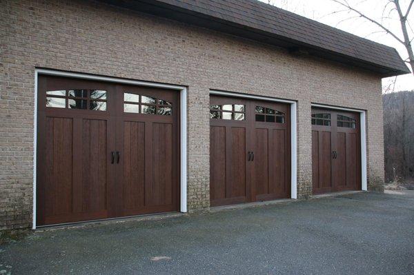 Simulated Mahogany doors