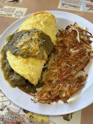 Chile Verde Omelette