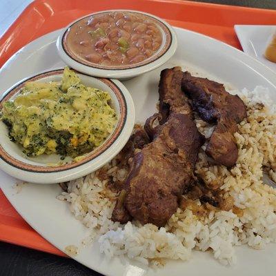 Ribs lunch plate.