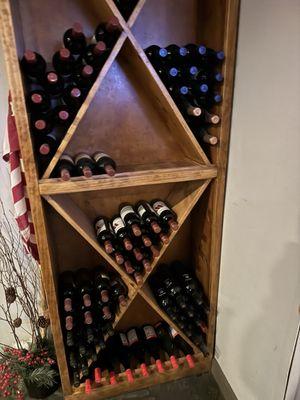 Wine rack inside