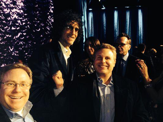 The RadioActive Media Team (the only West Coast Ad Agency invited to Howard's Party) with Howard Stern at his 60th Birthday Bash on 1/31/14.