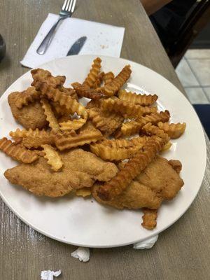 Chicken fingers and fries