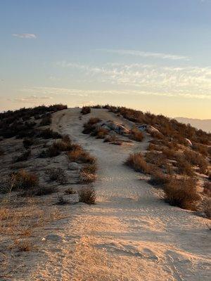 From the top, the steep, rocky terrain @ Pumpkin Rock Trail in Norco CA.