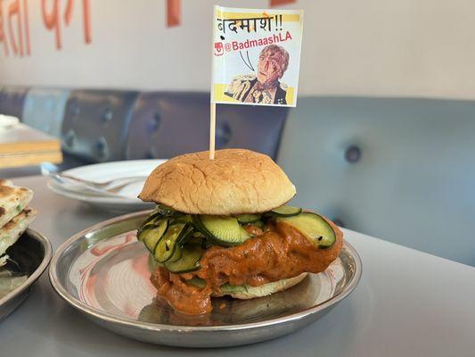 Fried Butter Chicken Sandwich