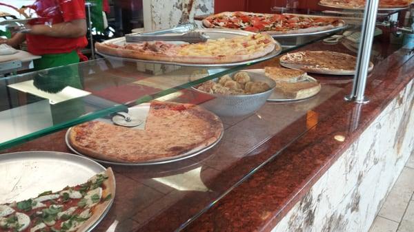 Just some of there Pizza's on display