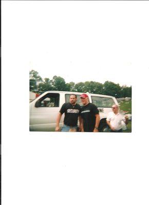 Head of Security for N.W.A. Event Pictured Jeff Johnson with David Flair Cherokee Park Morristown,Tn.