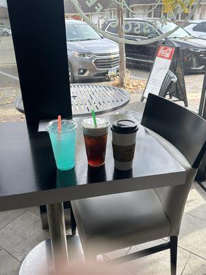 Three drinks