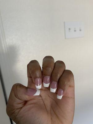 french tip gel nails