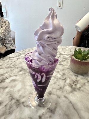 Double ube ice cream