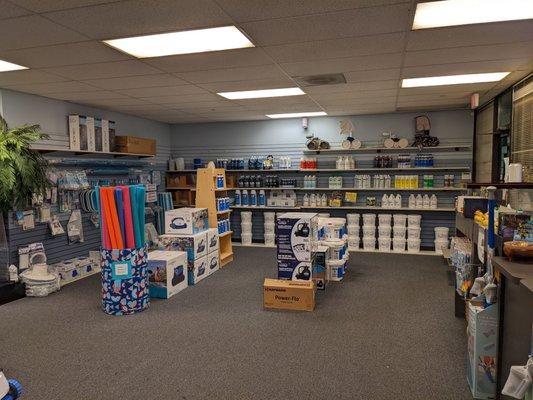 Pool supply area