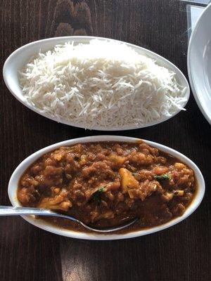 Aloo Gobi Masala (potato and cauliflower)