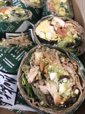 Closeup of the Market Wrap with chicken