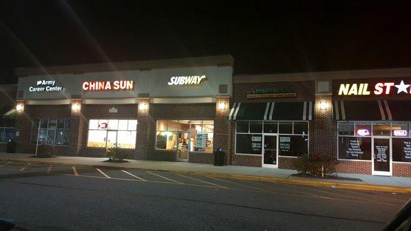 This Subway is in the Food Lion Marketplace off of Greenwood Dr