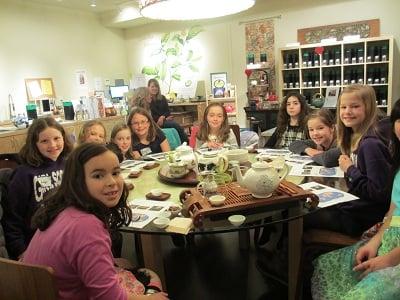 An Issaquah Brownie Troop Takes Children's Tea & Etiquette Class!