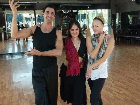 Narayani Maharaj choreographing for TV show "Dancing with The Stars"