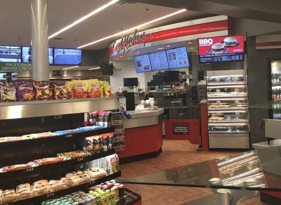 The convenience store has the usual features, including a QT Kitchen for made-to-order foods.