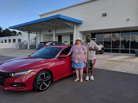 Congratulations to the Irby Family who purchased a 2018 Honda Accord from Joseph