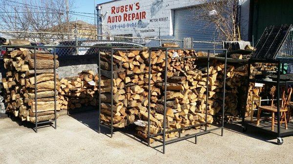 Multiple flavors of wood for your BBQ or fireplace needs :)